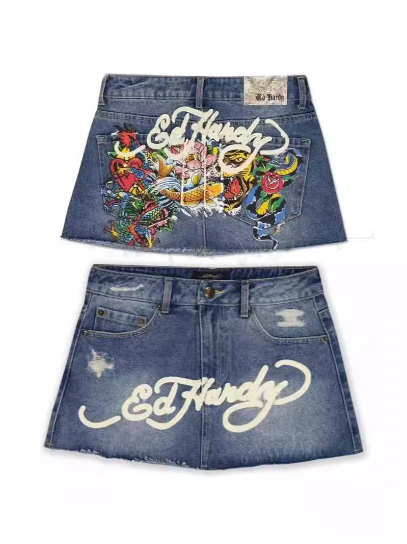 Women Denim Bodycon Mini Skirt